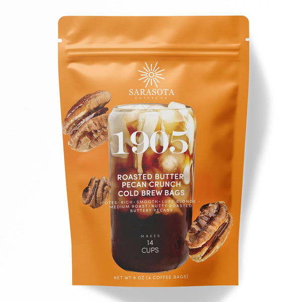 1905 Cold Brew Coffee Bags, Roasted Butter Pecan Crunch