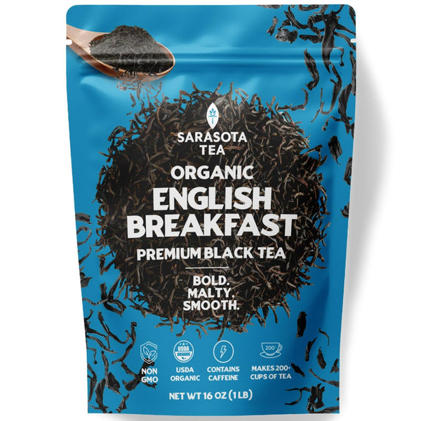 Organic English Breakfast Loose Leaf Tea, 1 Lb Bag