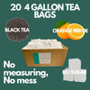 Signature Orange Pekoe Black Iced Tea Bags (20 Large Tea Bags - Brews 4 Gallons Each) Unsweetened Iced Tea