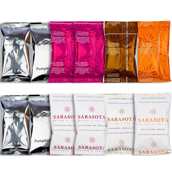 Flavored Variety Ground Coffee Packs, 2 Ounce (Pack of 12)